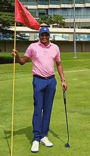 Celebration on green